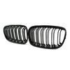 Gloss Black Front Bumper Kidney Grille for BMW 1 Series F20 F21 2011-2014 Double Slat Racing Grills Replacement