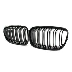 Gloss Black Front Bumper Kidney Grille for BMW 1 Series F20 F21 2011-2014 Double Slat Racing Grills Replacement