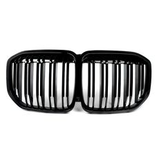 Gloss Black Dual Slats Front Bumper Grille for BMW X7 G07 M50i 2019–2022