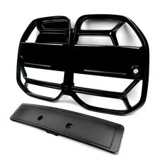 CSL Style Mesh Front Bumper Grille Gloss Black for BMW 4 Series G22 G23 2021–2023