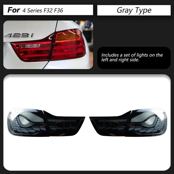 LED Tail Lights GTS Style for BMW F32 F36 F82 4 Series M4 2012–2019 DRL Dynamic Turn Signal, 7 image LED Tail Lights GTS Style for BMW F32 F36 F82 4 Series M4 2012–2019 DRL Dynamic Turn Signal, 7 image