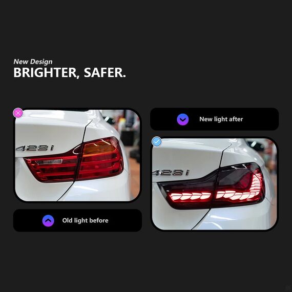 LED Tail Lights GTS Style for BMW F32 F36 F82 4 Series M4 2012–2019 DRL Dynamic Turn Signal, 4 image LED Tail Lights GTS Style for BMW F32 F36 F82 4 Series M4 2012–2019 DRL Dynamic Turn Signal, 4 image