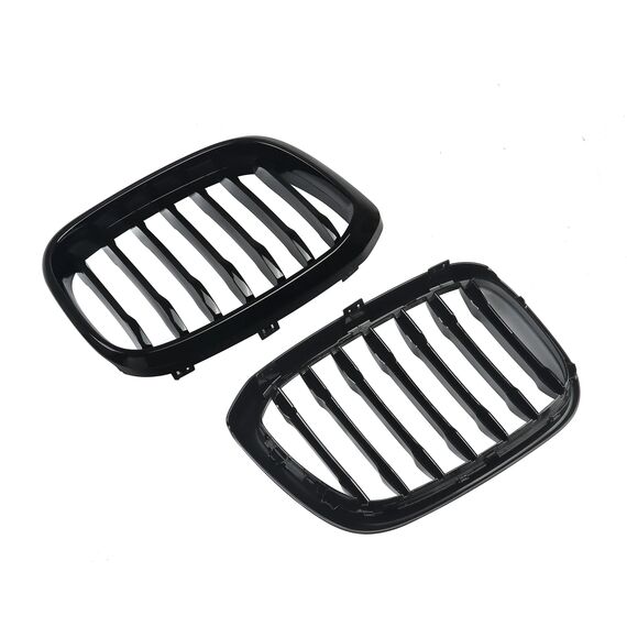 Gloss Black Single Slat Front Grille for BMW X3 X3M G01 X4 G02 2018–2020, 5 image Gloss Black Single Slat Front Grille for BMW X3 X3M G01 X4 G02 2018–2020, 5 image