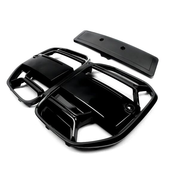 CSL Style Mesh Front Bumper Grille Gloss Black for BMW 4 Series G22 G23 2021–2023, 5 image CSL Style Mesh Front Bumper Grille Gloss Black for BMW 4 Series G22 G23 2021–2023, 5 image