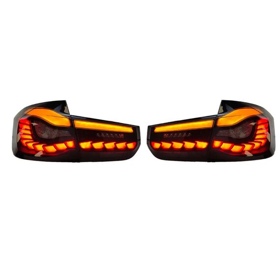 LED Tail Lights Black Smoked Sequential for BMW 3 Series F30 F35 F80 2013–2018, 4 image LED Tail Lights Black Smoked Sequential for BMW 3 Series F30 F35 F80 2013–2018, 4 image