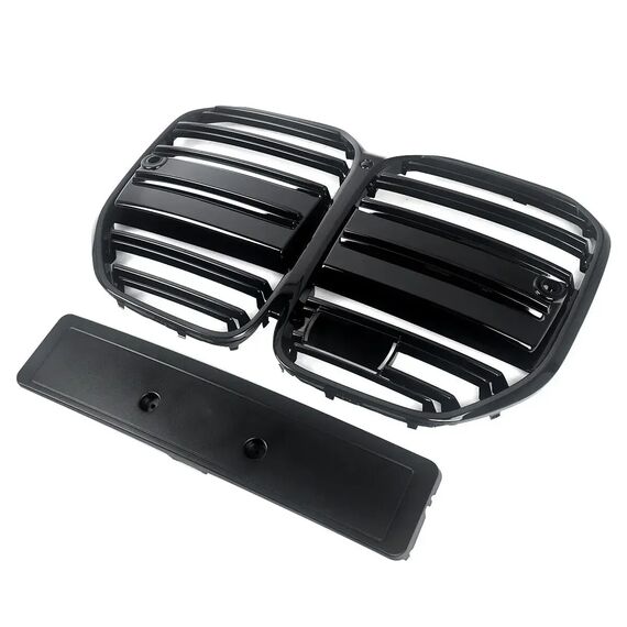 Gloss Black M Performance Kidney Grille for BMW 4 Series G22 G23 2-Door 2021–2023, 5 image Gloss Black M Performance Kidney Grille for BMW 4 Series G22 G23 2-Door 2021–2023, 5 image