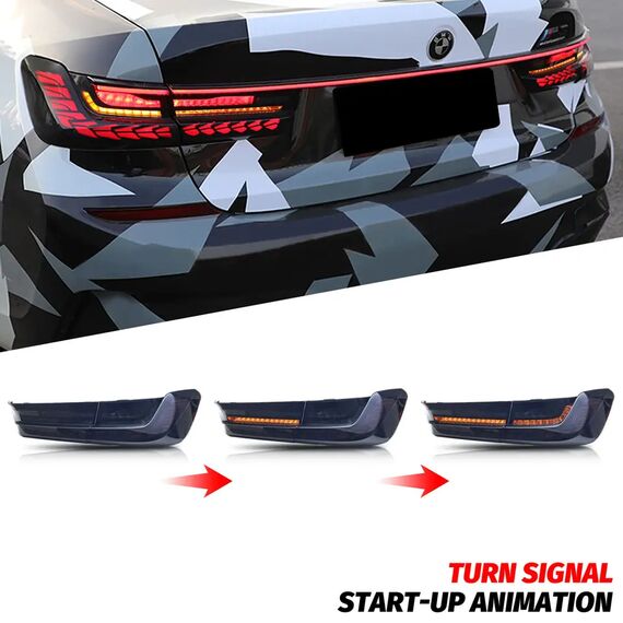 LED GTS Sequential Tail Lights for BMW 3 Series G20 G28 G80 Saloon 2019–2024, 4 image LED GTS Sequential Tail Lights for BMW 3 Series G20 G28 G80 Saloon 2019–2024, 4 image