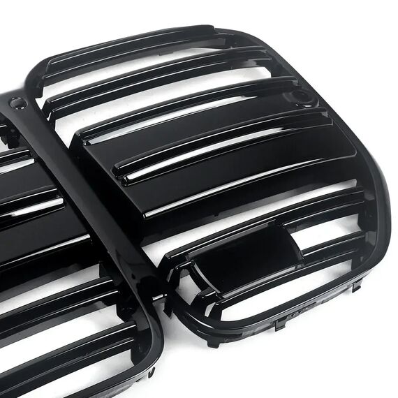 Gloss Black M Performance Kidney Grille for BMW 4 Series G22 G23 2-Door 2021–2023, 4 image Gloss Black M Performance Kidney Grille for BMW 4 Series G22 G23 2-Door 2021–2023, 4 image