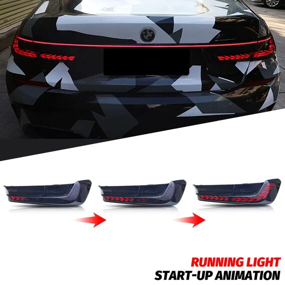 LED GTS Sequential Tail Lights for BMW 3 Series G20 G28 G80 Saloon 2019–2024, 3 image LED GTS Sequential Tail Lights for BMW 3 Series G20 G28 G80 Saloon 2019–2024, 3 image
