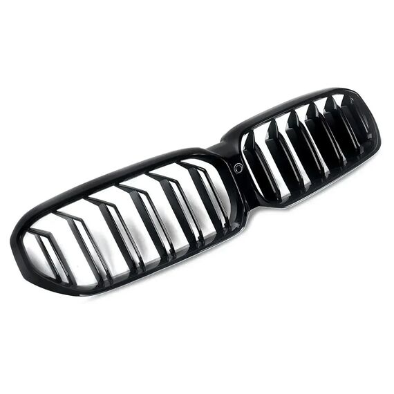 Gloss Black Dual Slats Front Kidney Grille for BMW G30 G31 530i 540i 2021–2023, 3 image Gloss Black Dual Slats Front Kidney Grille for BMW G30 G31 530i 540i 2021–2023, 3 image