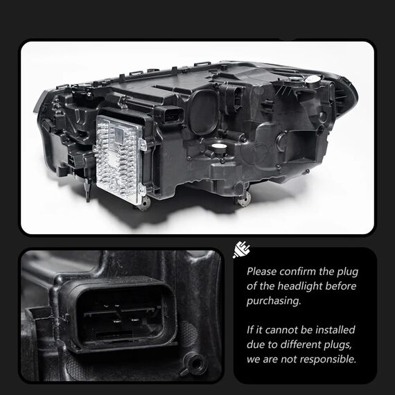 LED Laser Style Projector Headlights for BMW X3 G01 G08 2018–2022 Pre-LCI DRL, Type: For Original Xenon, 2 image LED Laser Style Projector Headlights for BMW X3 G01 G08 2018–2022 Pre-LCI DRL, Type: For Original Xenon, 2 image