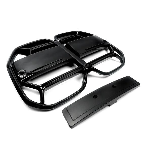 CSL Style Mesh Front Bumper Grille Gloss Black for BMW 4 Series G22 G23 2021–2023, 2 image CSL Style Mesh Front Bumper Grille Gloss Black for BMW 4 Series G22 G23 2021–2023, 2 image
