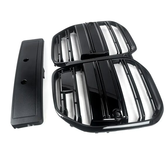 Gloss Black M Performance Kidney Grille for BMW 4 Series G22 G23 2-Door 2021–2023, 3 image Gloss Black M Performance Kidney Grille for BMW 4 Series G22 G23 2-Door 2021–2023, 3 image