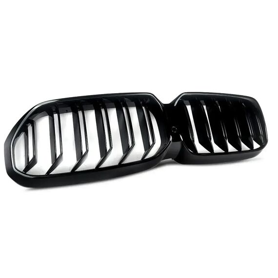 Gloss Black Dual Slats Front Kidney Grille for BMW G30 G31 530i 540i 2021–2023, 2 image Gloss Black Dual Slats Front Kidney Grille for BMW G30 G31 530i 540i 2021–2023, 2 image