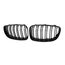 BMW E81 E87 E82 E88 128i 130i 135i Front Bumper Kidney Grille Racing Gloss Black Dual Slats 07-11, 2 image BMW E81 E87 E82 E88 128i 130i 135i Front Bumper Kidney Grille Racing Gloss Black Dual Slats 07-11, 2 image