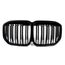 Gloss Black Dual Slats Front Bumper Grille for BMW X7 G07 M50i 2019–2022 Gloss Black Dual Slats Front Bumper Grille for BMW X7 G07 M50i 2019–2022