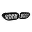 Diamond Style Dual Slats Kidney Grilles for BMW 5 Series G30 G31 G38 520i 530e 540i 2017–2019, 4 image Diamond Style Dual Slats Kidney Grilles for BMW 5 Series G30 G31 G38 520i 530e 540i 2017–2019, 4 image