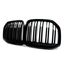 Gloss Black Dual Slats Front Bumper Grille for BMW X7 G07 M50i 2019–2022, 4 image Gloss Black Dual Slats Front Bumper Grille for BMW X7 G07 M50i 2019–2022, 4 image