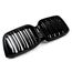 Gloss Black M Style Dual Slats Kidney Grille for BMW X3 G01 X4 G02 2022–2023 Silver Diamond Without Camera, 2 image Gloss Black M Style Dual Slats Kidney Grille for BMW X3 G01 X4 G02 2022–2023 Silver Diamond Without Camera, 2 image