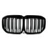 Gloss Black Dual Slats Front Bumper Grille for BMW X7 G07 M50i 2019–2022